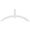 Ekena Millwork Archdale Architectural Grade PVC Gable Bracket, 96"W x 40"H x 4"D x 6"F, 10/12 Pitch GBP096X40X0406ARC00 - alternate 2